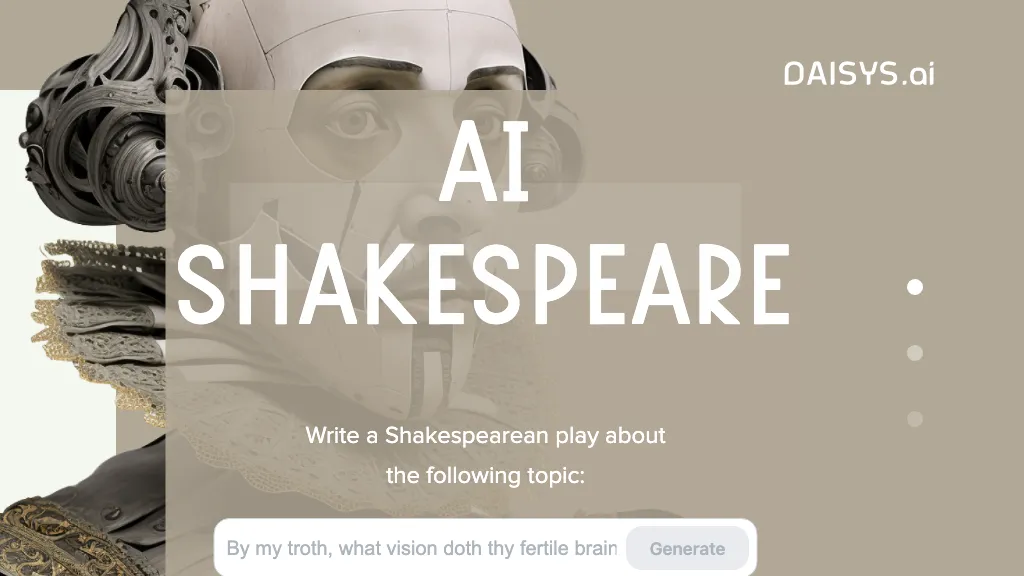 AI Shakespeare AI Tool