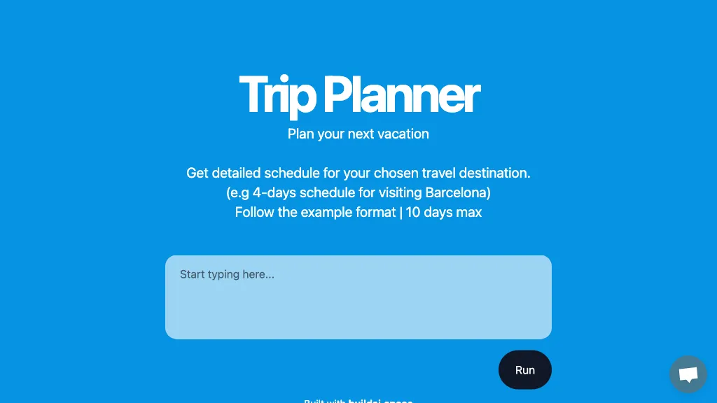 AI Trip Planner AI Tool