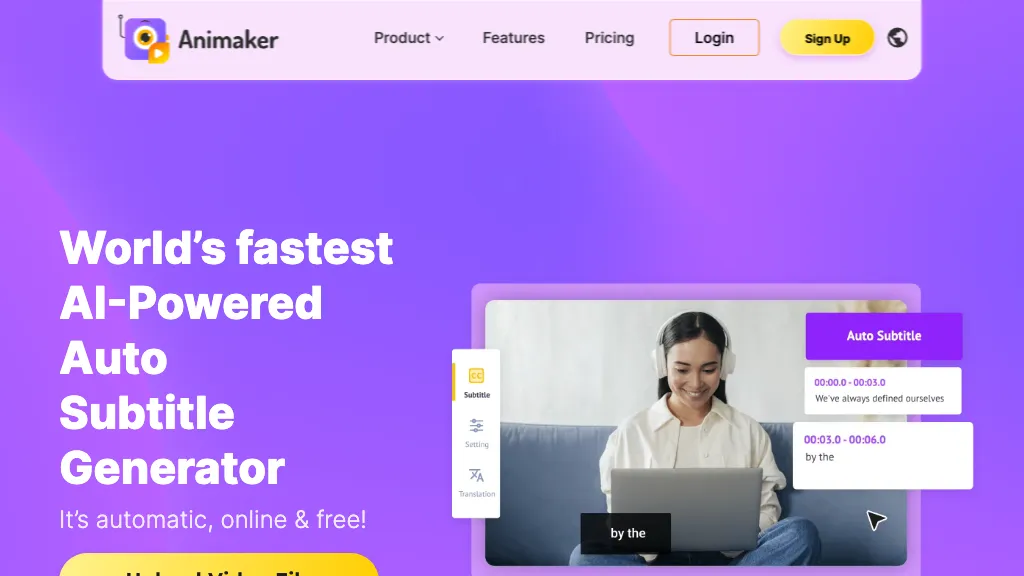 Animaker’s Subtitle Generator AI Tool