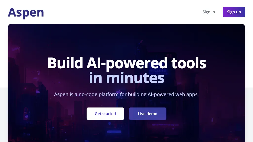 Aspen AI Tool
