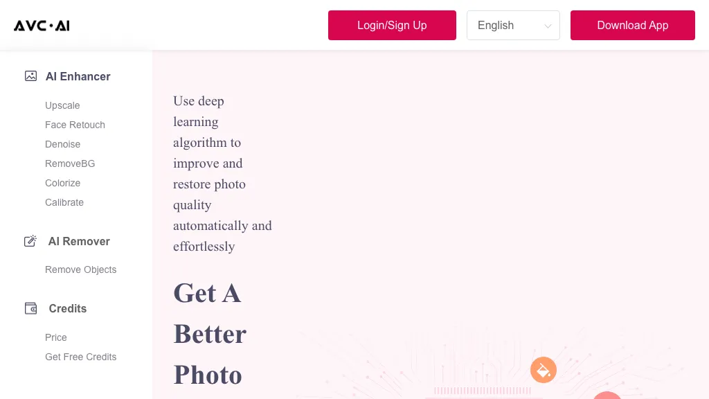 AVCLabs Photo Enhancer AI Online AI Tool