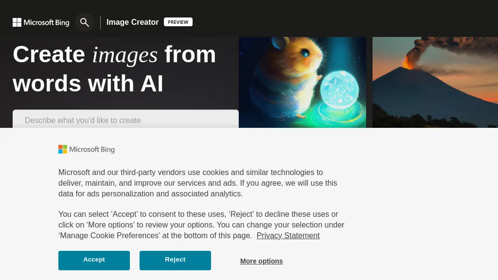 Bing Image Creator AI Tool