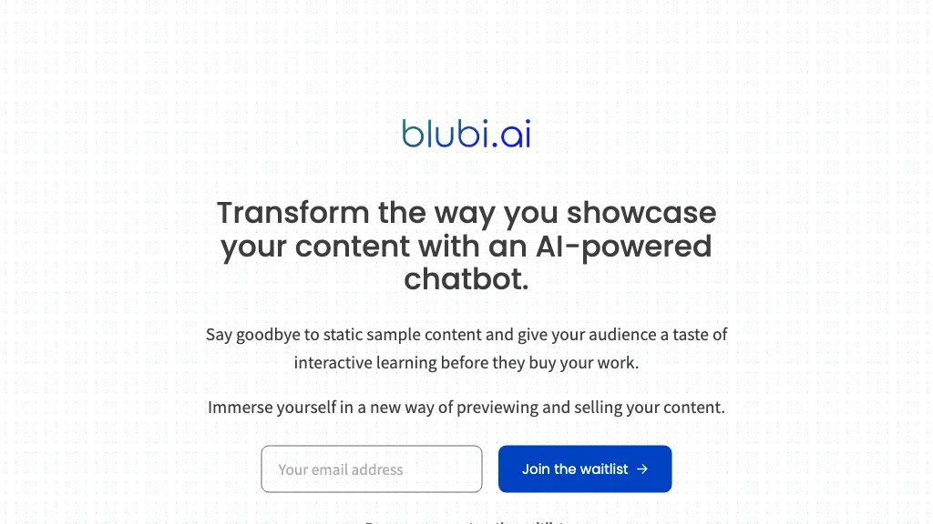 blubi.ai AI Tool