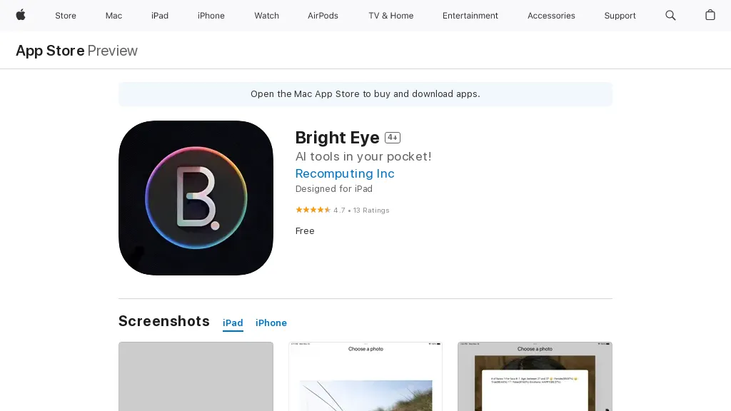 Bright Eye AI Tool