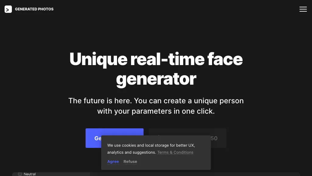 Face-generator AI Tool