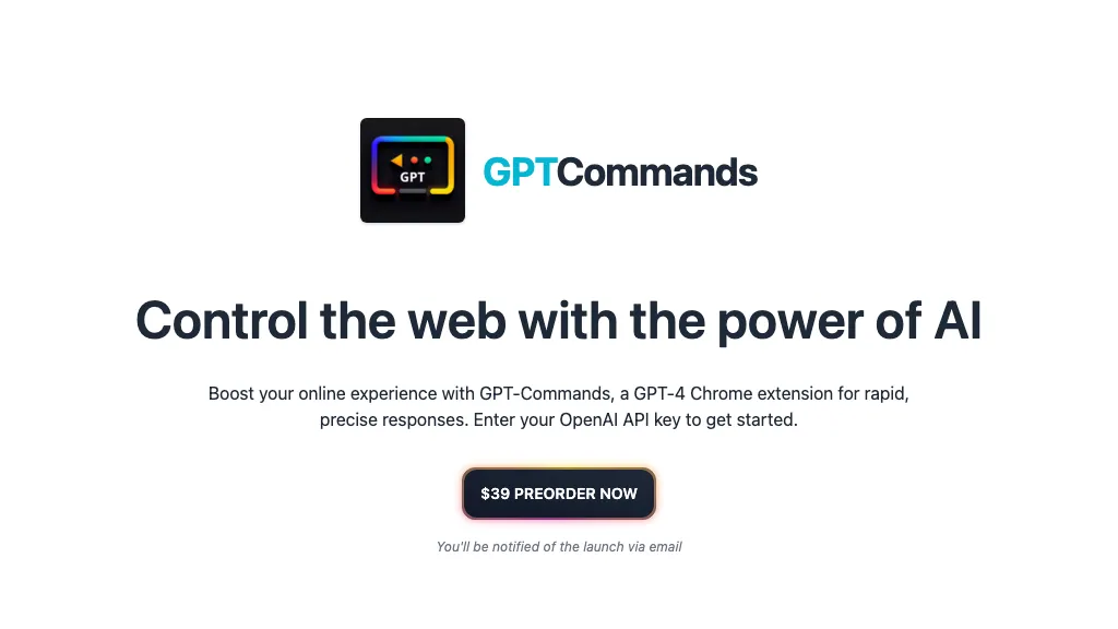GPT Commands AI Tool