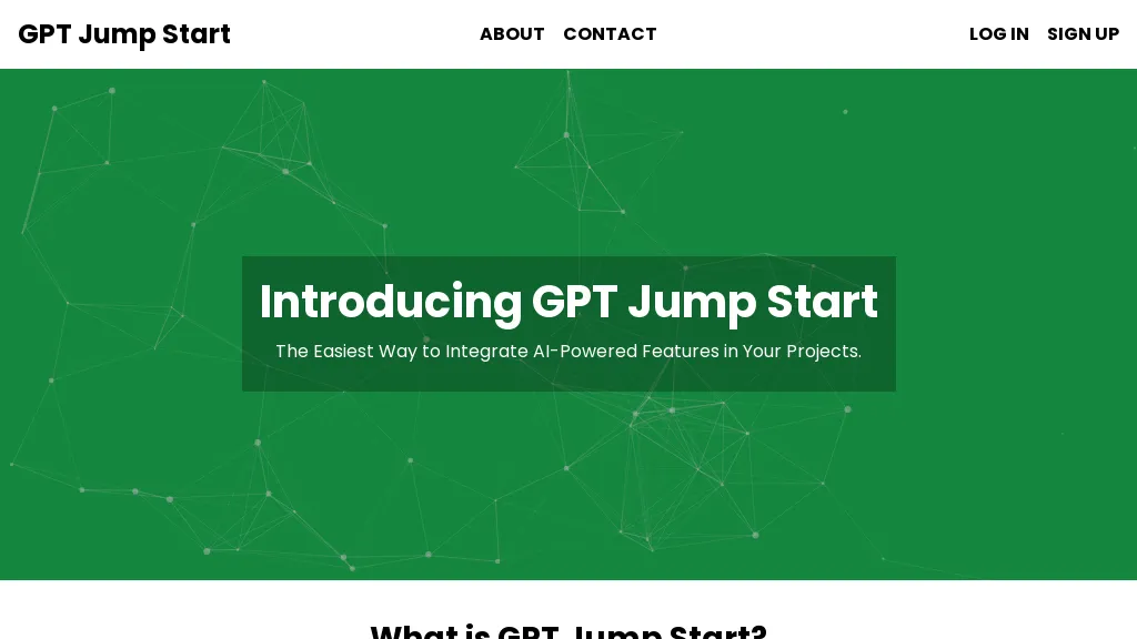 GPT Jump Start AI Tool