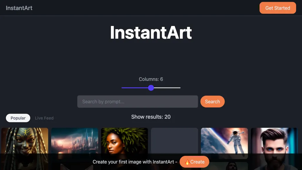 InstantArt AI Tool