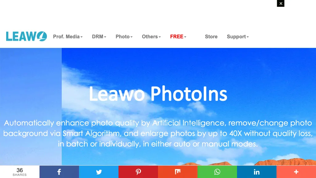 Leawo PhotoIns AI Tool