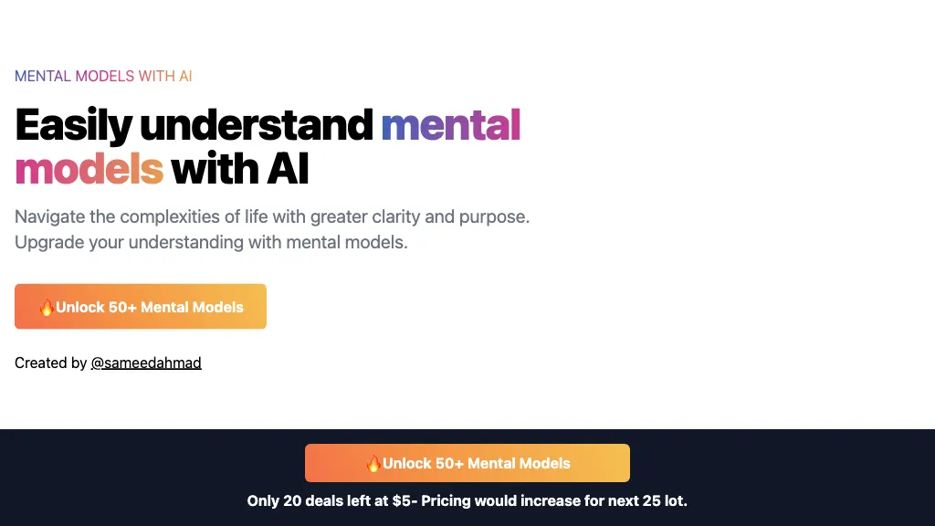 Mental Models AI Tool