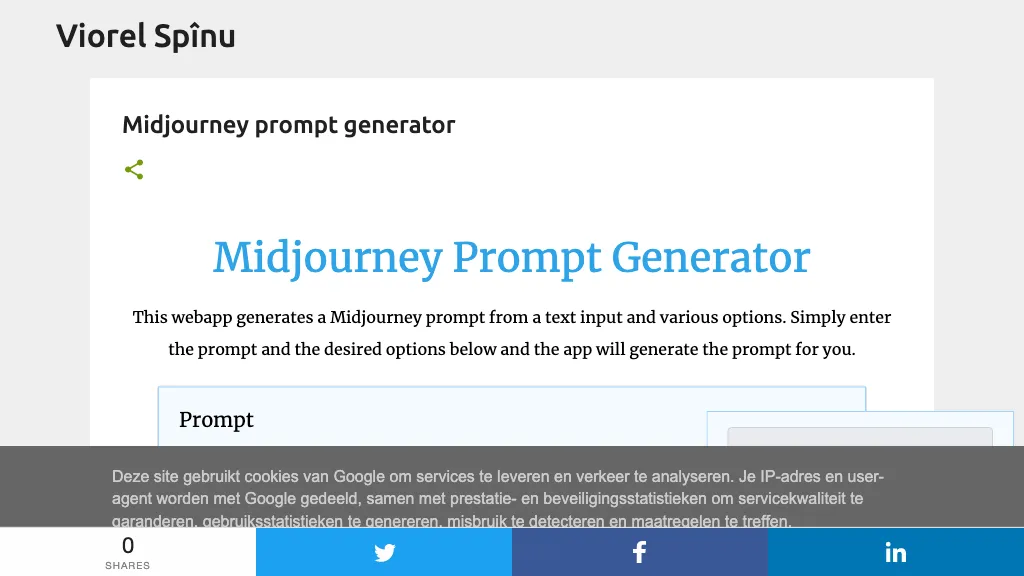 Midjourney Prompt Generator AI Tool