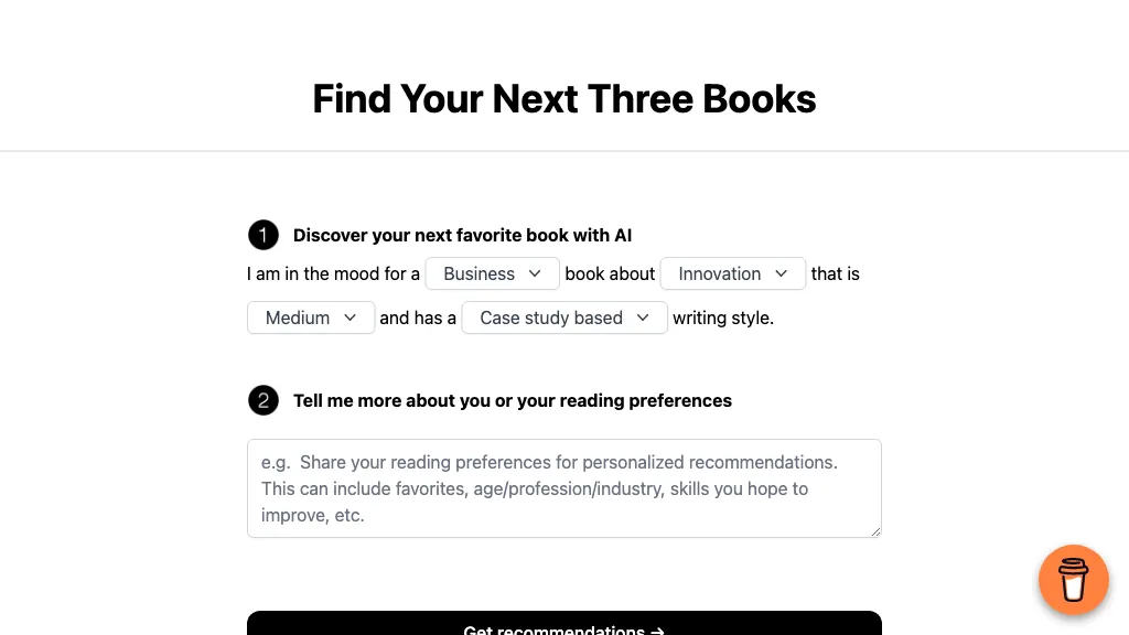 NextThreeBooks AI Tool