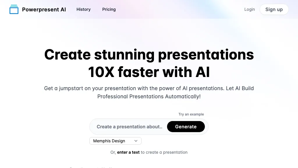 Powerpresent AI AI Tool