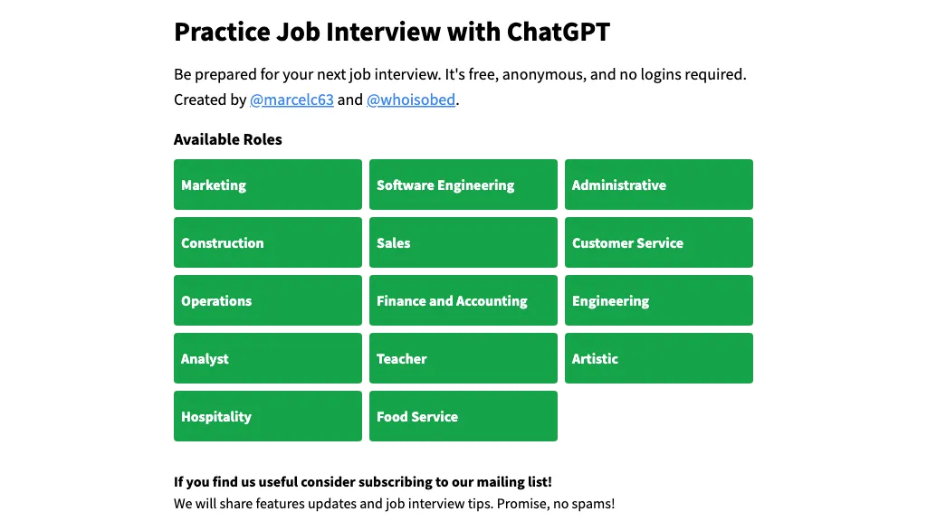Practice Interview AI Tool