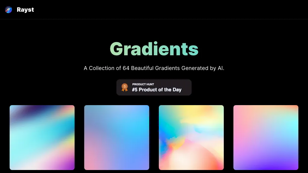 Rayst Gradients AI Tool