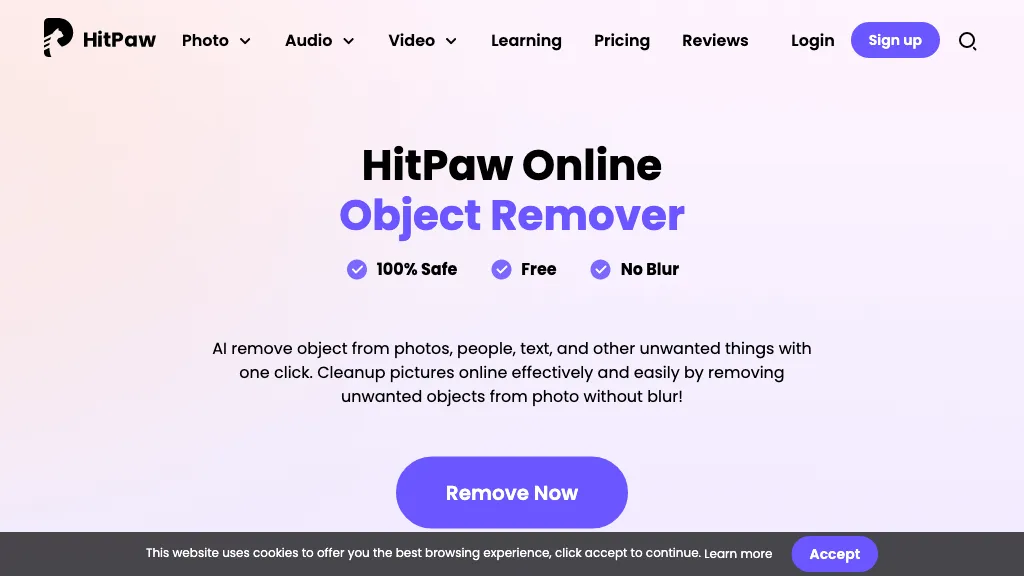 Remove object from photo by HitPaw AI Tool