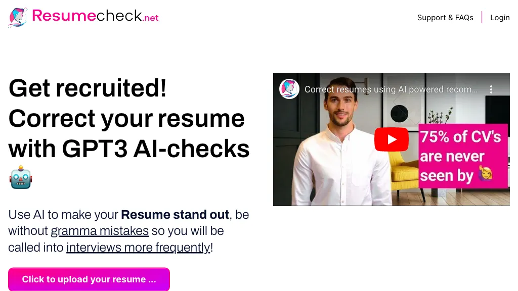 Resume Check AI Tool