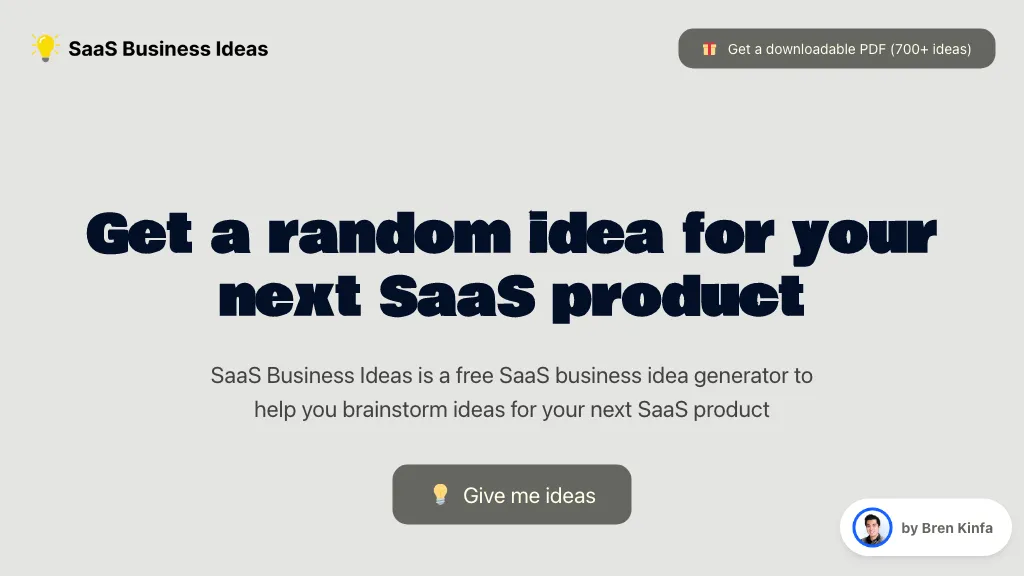 SaaS business ideas AI Tool
