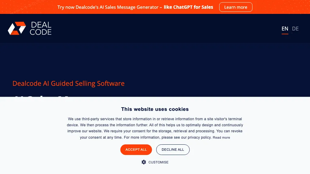 Sales AI message generator AI Tool