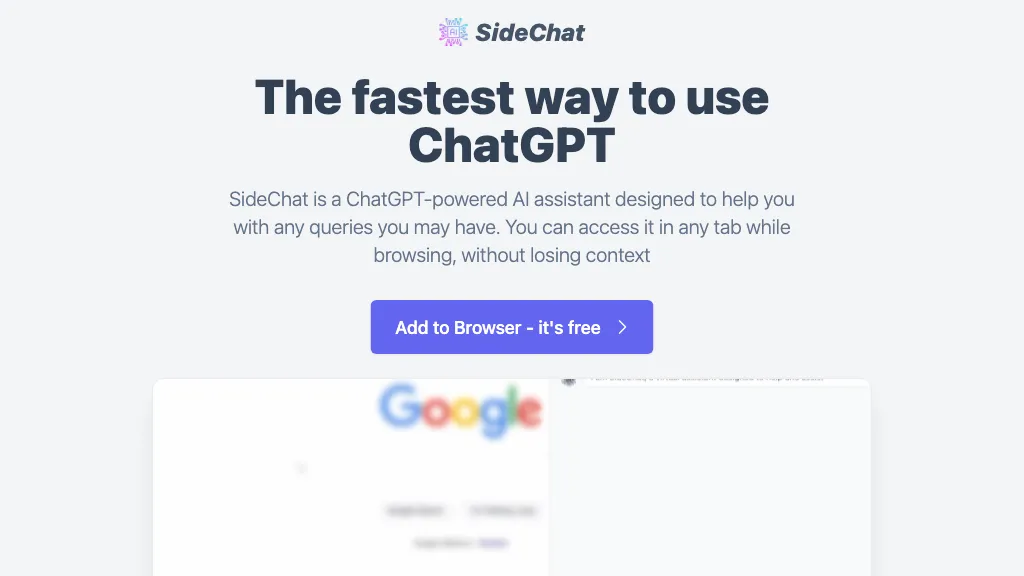 Sidechat AI Tool