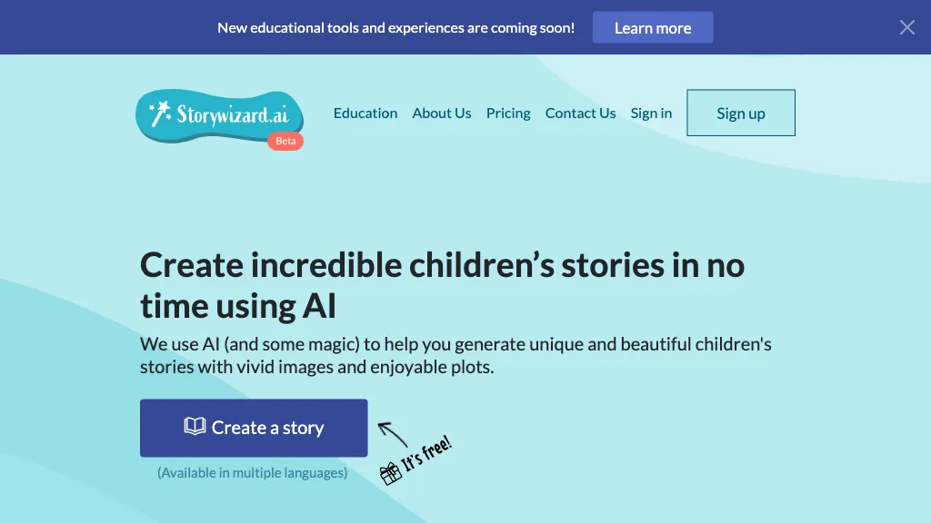 StoryWizard AI Tool