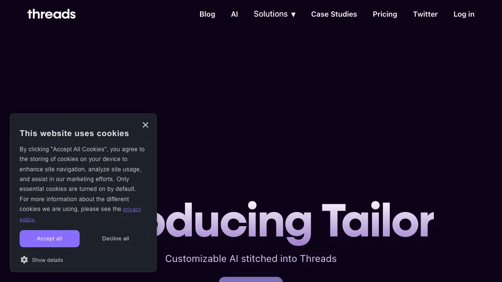 Tailor by Threads AI Tool