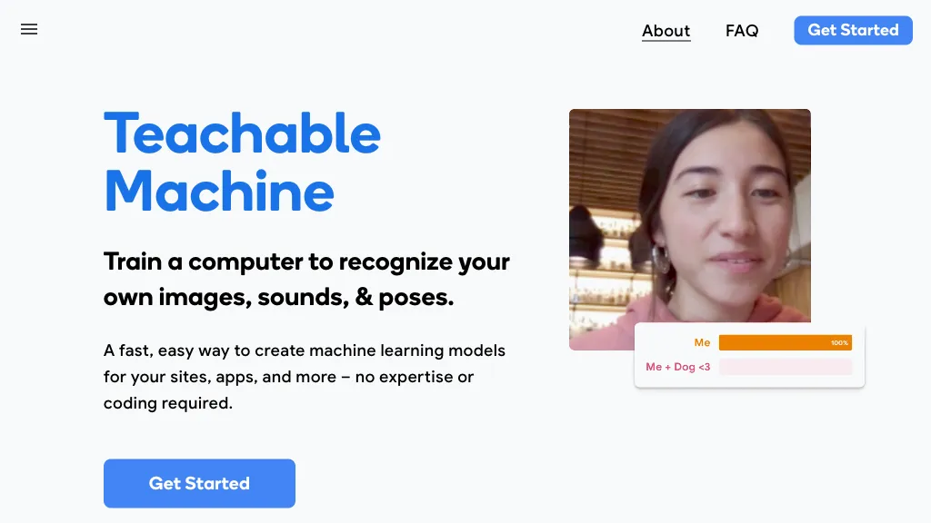 Teachable Machine AI Tool