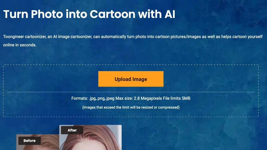 Toongineer Cartoonizer AI Tool