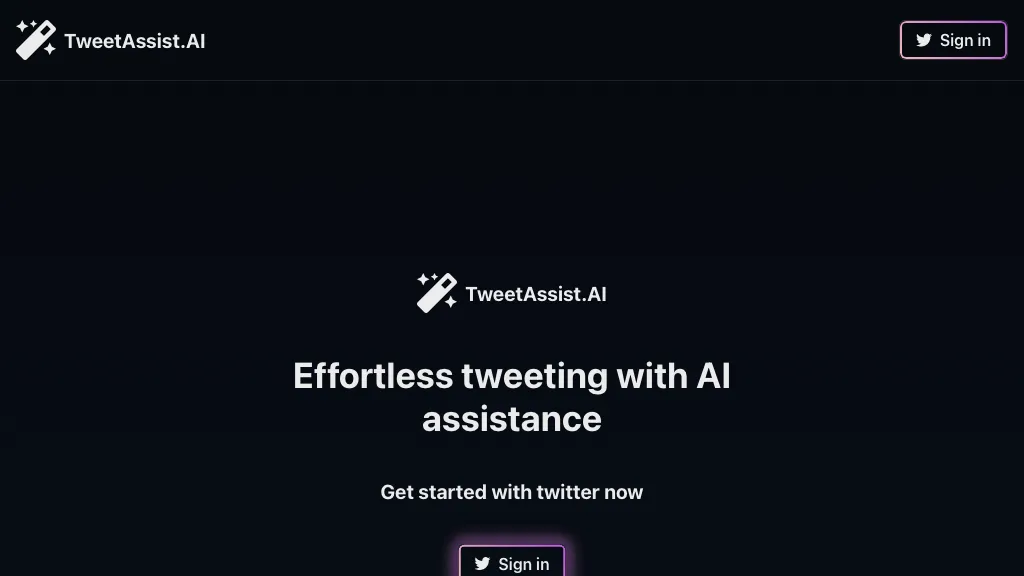 Tweet Assist App AI Tool