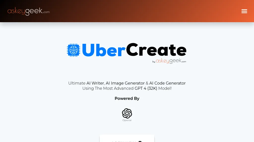 UberCreate AI Tool
