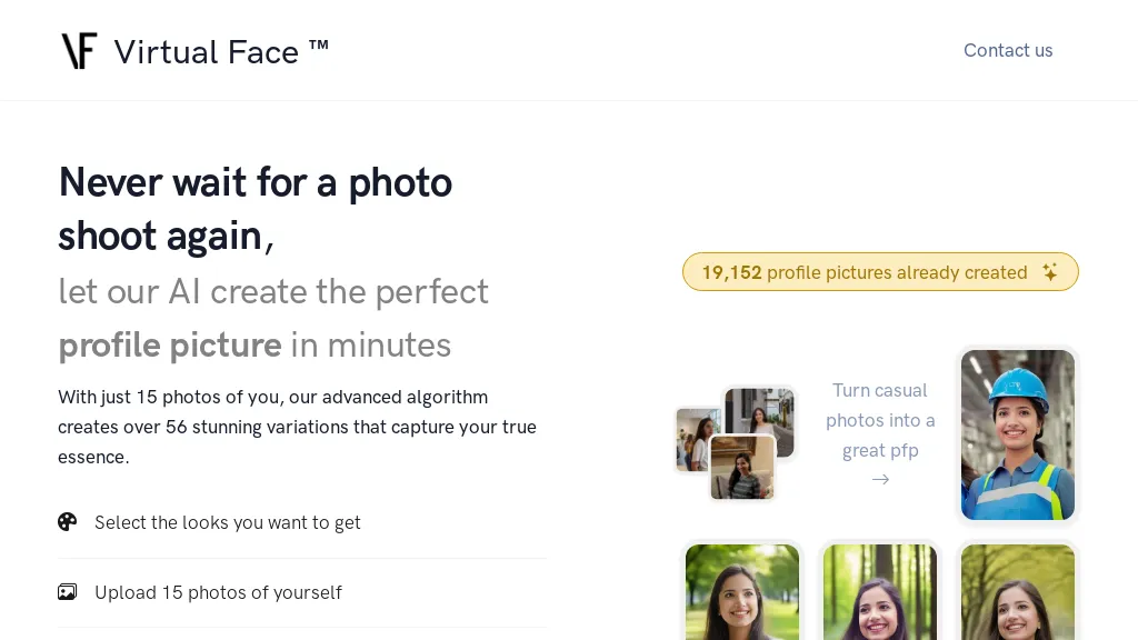 Virtualface.app AI Tool