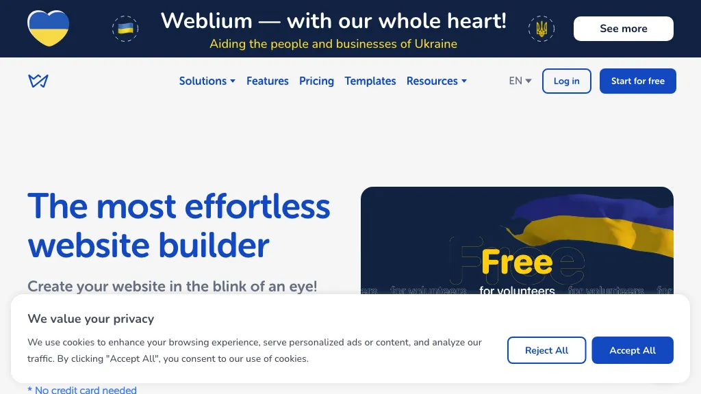 Weblium AI Tool