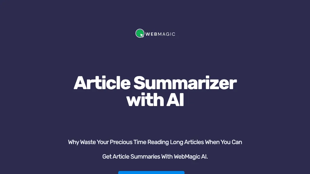 WebMagic AI AI Tool
