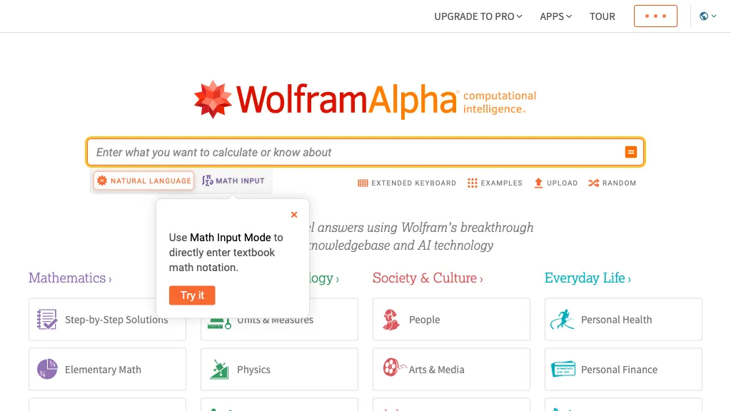 WolframAlpha AI Tool