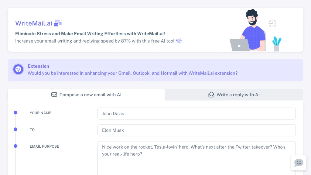 Writemail AI Tool