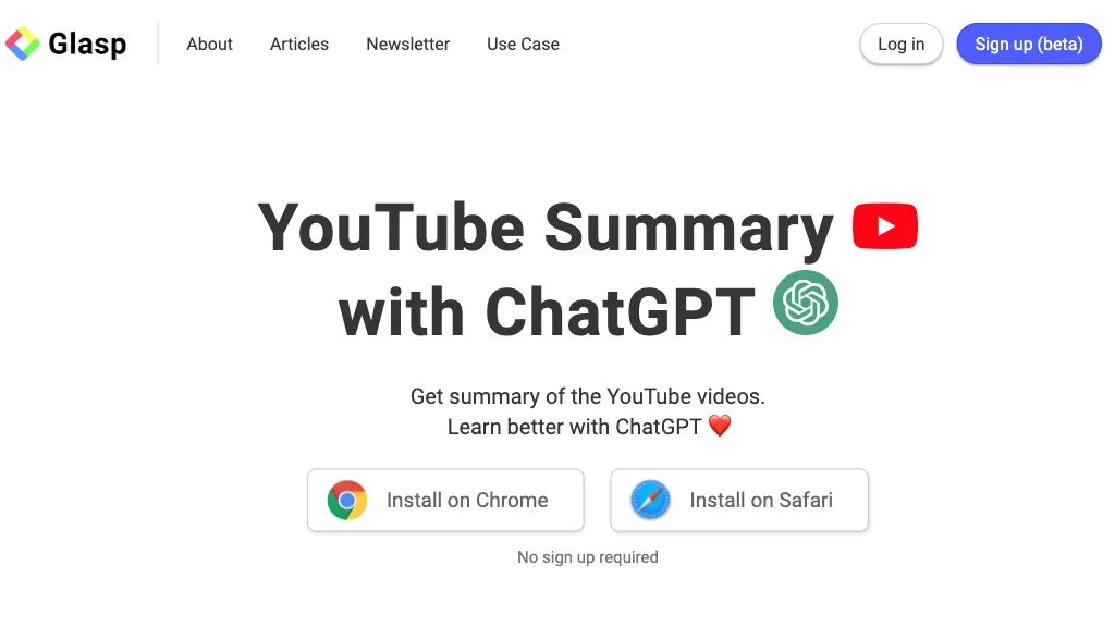 YouTube Summary with ChatGPT AI Tool